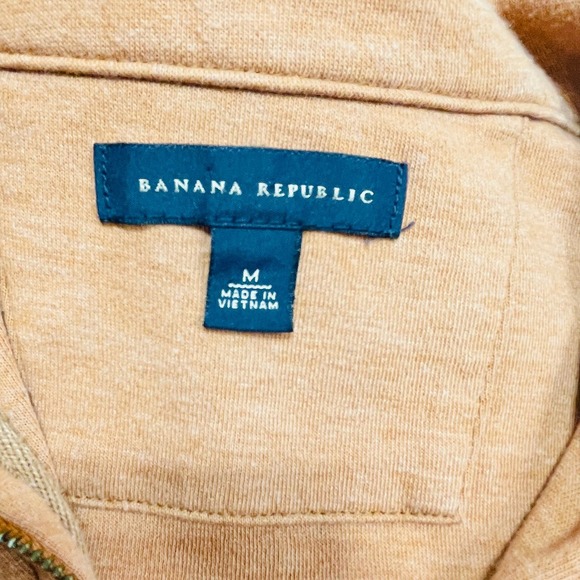 Men's Banana Republic Burnt Orange Quarter Button/Zip Sweater Size M - Picture 8 of 8